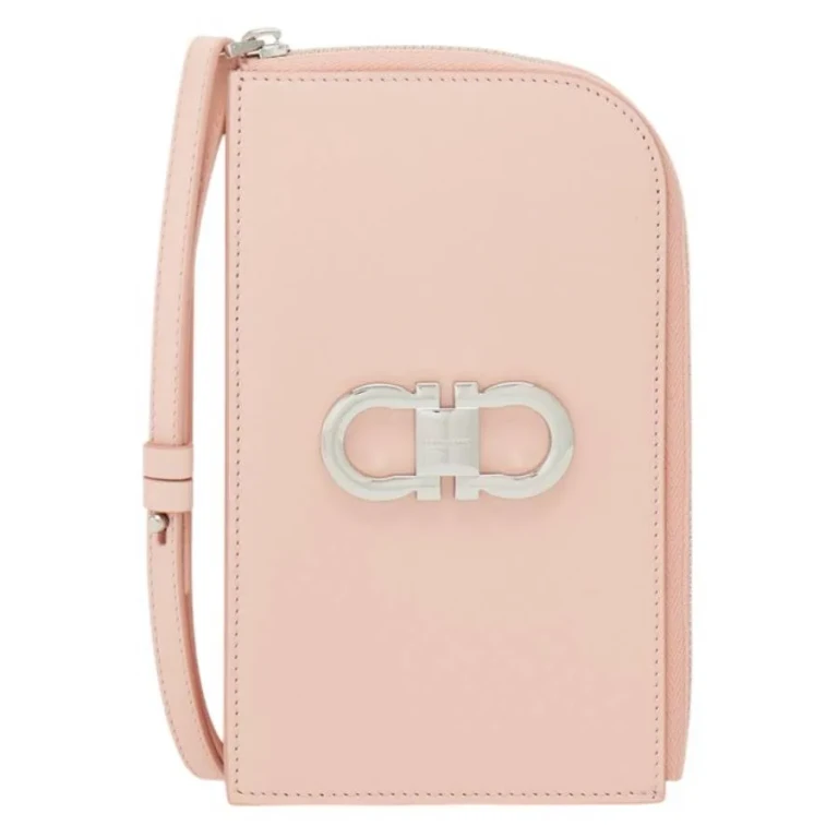 Ferragamo Gancini Leather Smartphone Holder