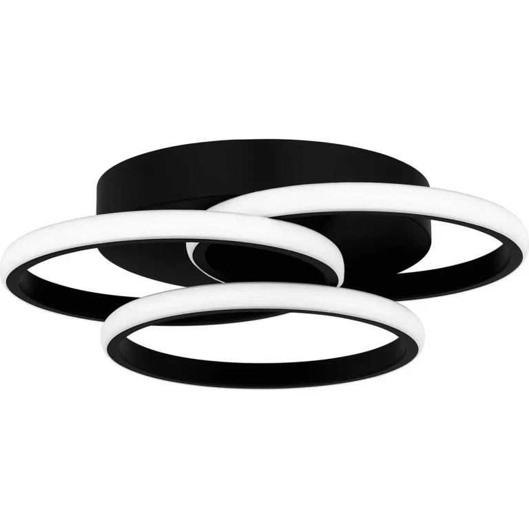 Matte Black LED Flush Mount from the Moonan Collection