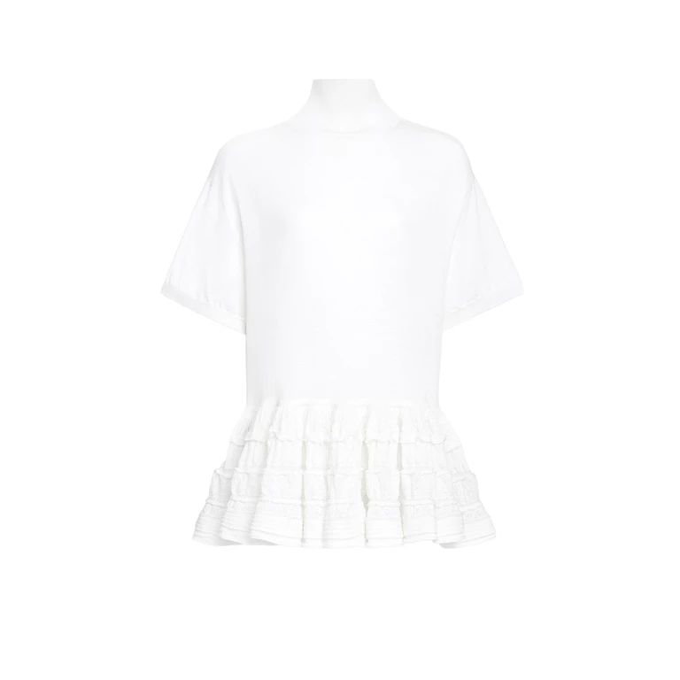 Alaia Sweaters White Lana Vergine - Women