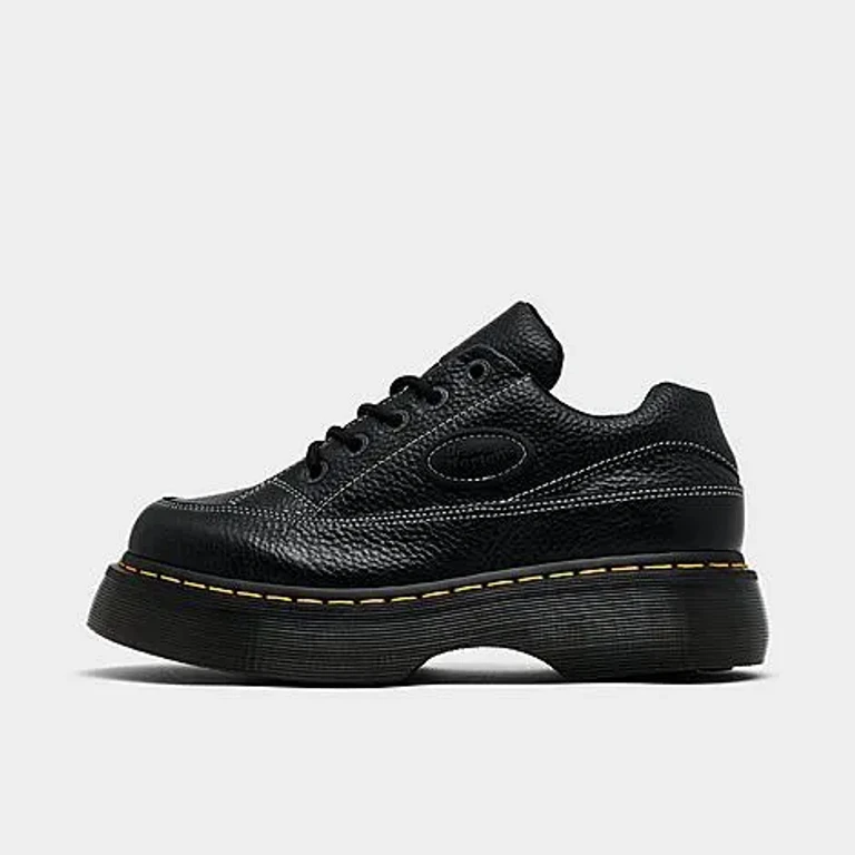 Women's Buzz 5-Eye Milled Nappa Leather Casual Shoes in Black Milled Nappa Size: 5.0