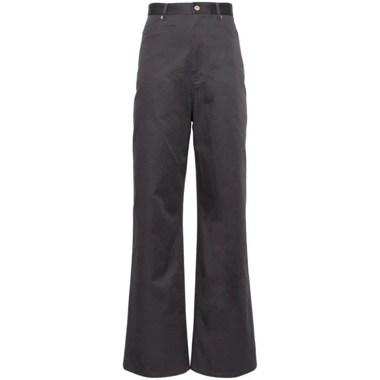 Loewe High-waisted Cotton Trousers