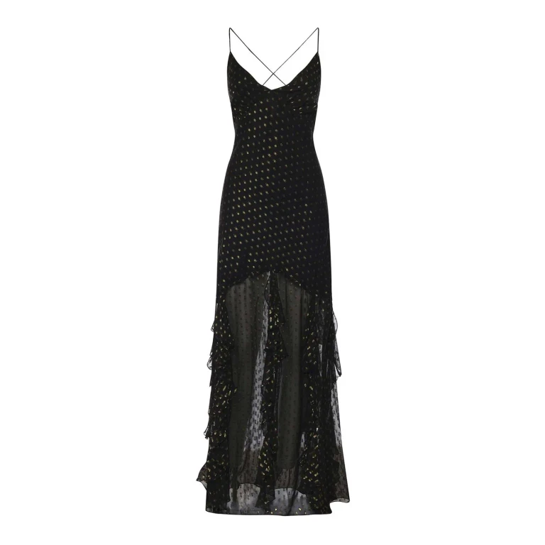 For Love & Lemons Maxi Robe - Noir