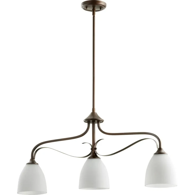Quorum Jardin 3-Light 6" Ceiling Island Light in Oiled Bronze