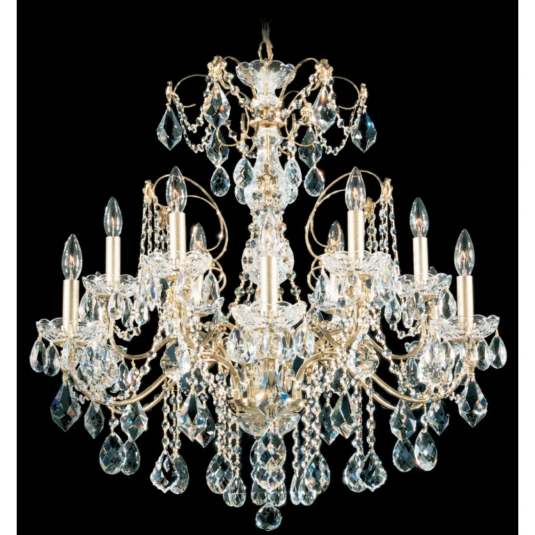 Century 12-Light Chandelier in Silver