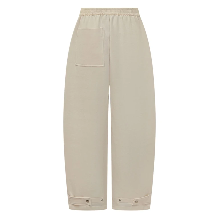 STUDIO NICHOLSON Trousers White Nylon - Women