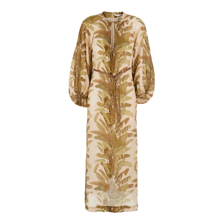 Zimmermann ascension Plunge Midi Dress