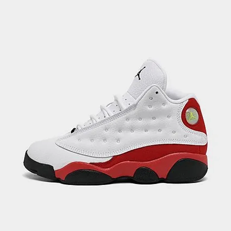 Little Kids Air Retro 13 Basketball Shoes in White/Black/True Red Size: 1.0