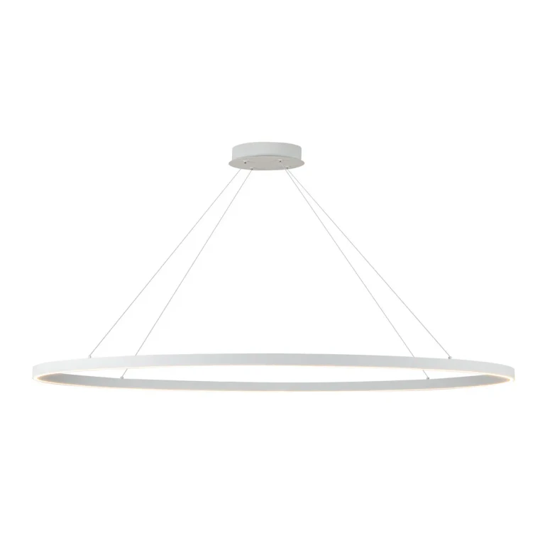 White LED Linear Pendant from the Ovale Collection
