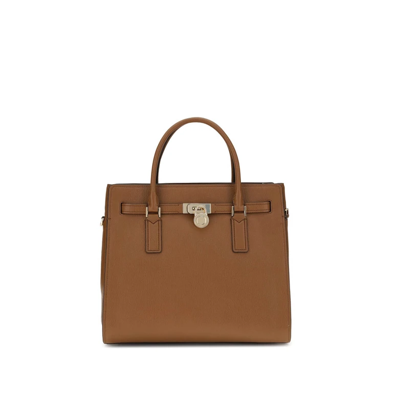 Michael Kors Lg Satchel Brown Calf Leather Bag - Women