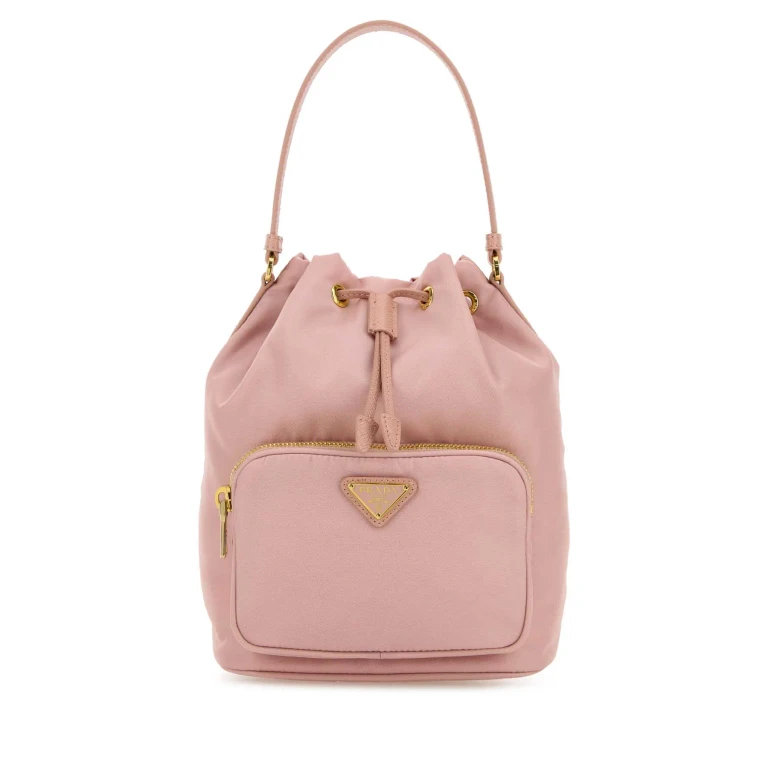 Prada Pink Re-nylon Duet Bucket Bag