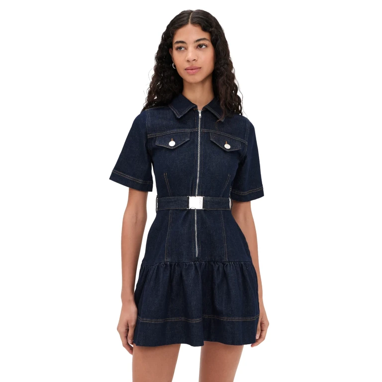 ALIGNE Amanda Denim Mini Dress Indigo 12