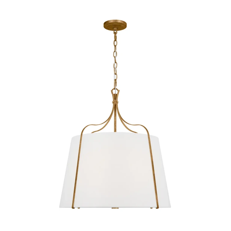 Leander 4-Light Pendant Light in Antique Gild by Alexa Hampton