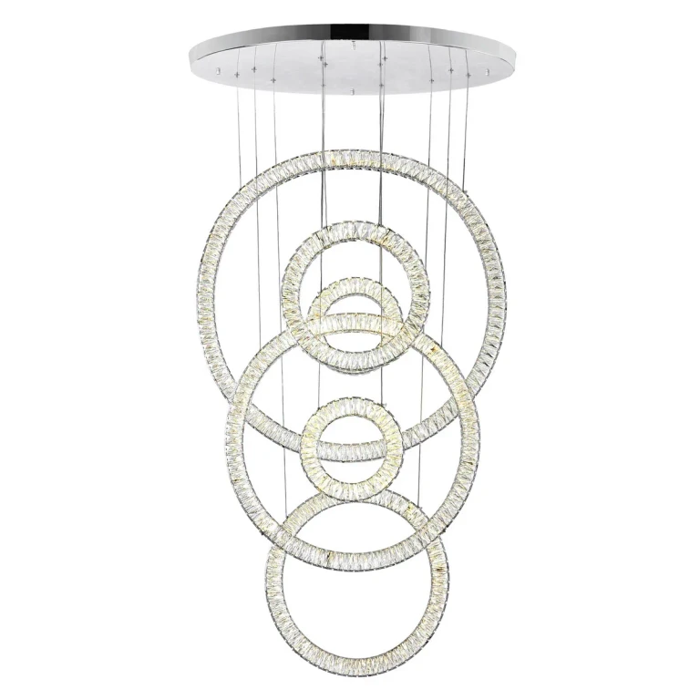 Chrome LED Chandelier from the Celina Collection