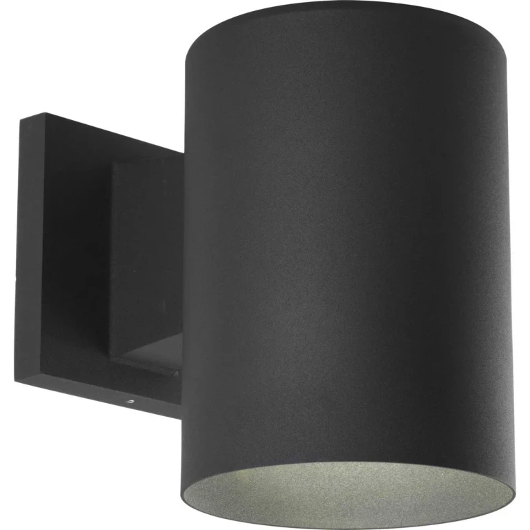 Black One Light Wall Lantern from the Cylinder Collection