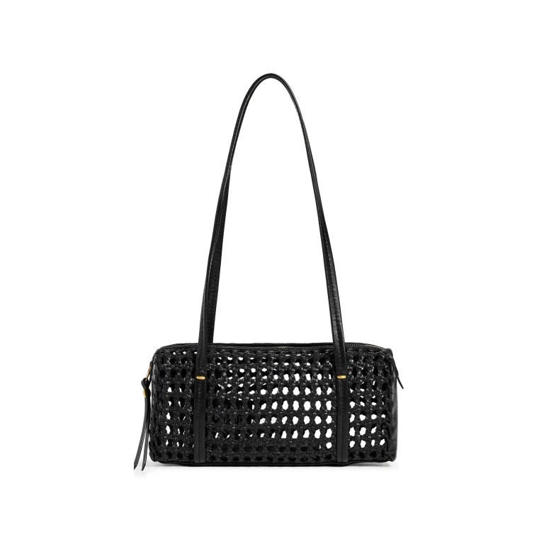 Madewell The Brioche Mini Shoulder Bag In Open Leather True Black One Size