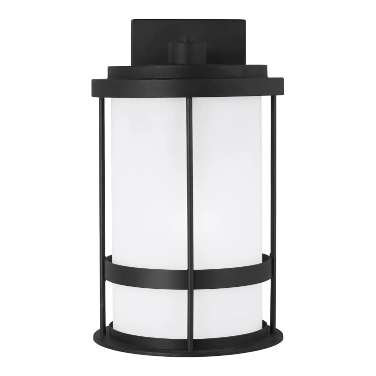 Sea Gull Wilburn Outdoor Wall Light in Black - 8690901DEN3-12