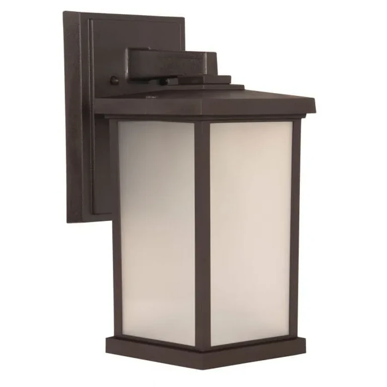 Bronze One Light Outdoor Wall Lantern from the Resilience Lanterns Collection