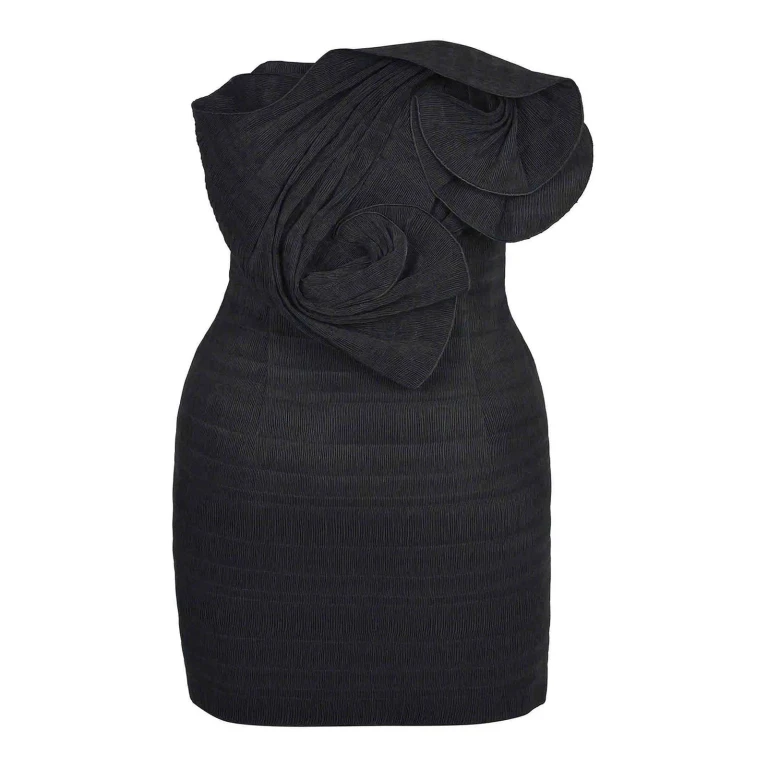 Magda Butrym Robe Au Genou - Noir