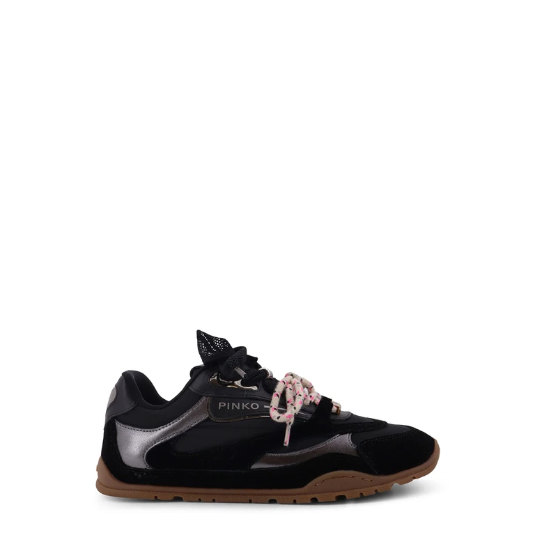 Pinko Sneakers Light Blue Pelle/nylon - Women
