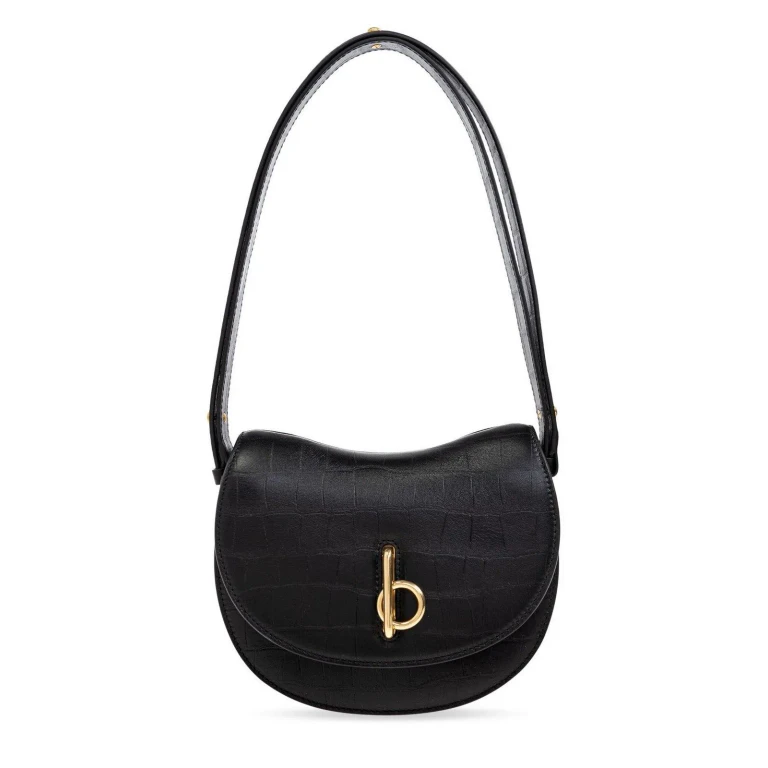 Burberry Black Leather Small Rocking Horse Shoulder Bag