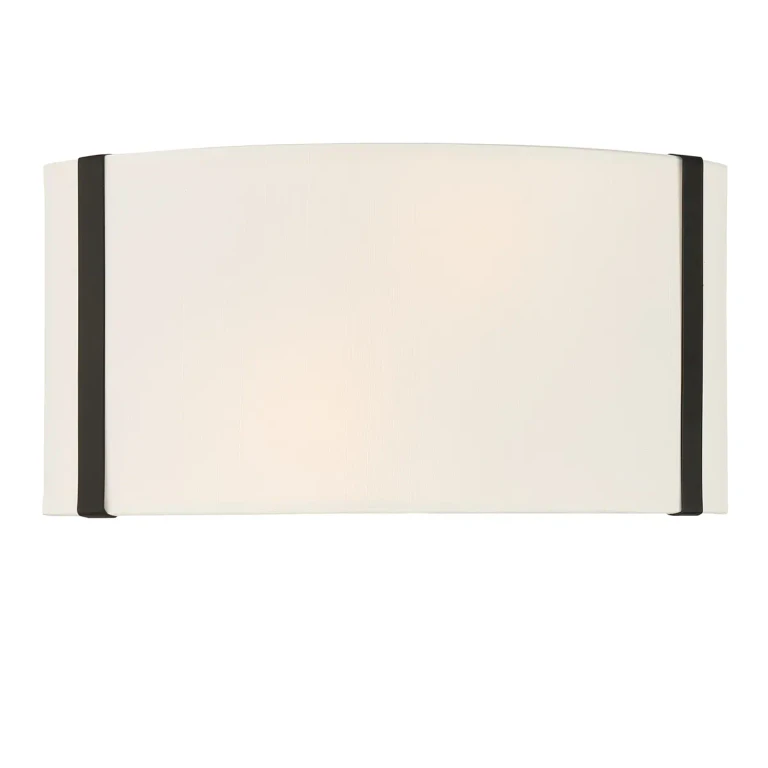 Crystorama Fulton 2-Light Wall Sconce in Black