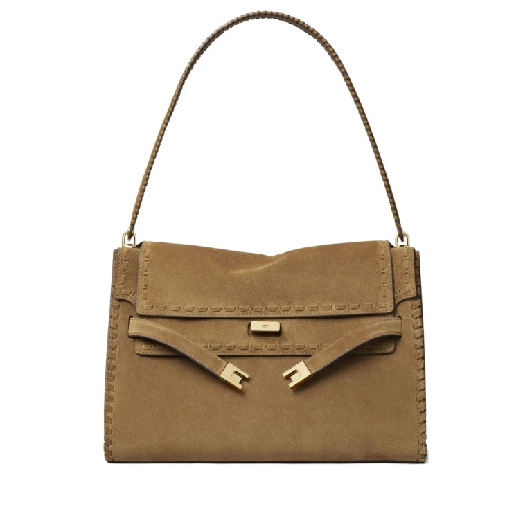 Tory Burch Sac Porté Épaule - Marron Clair