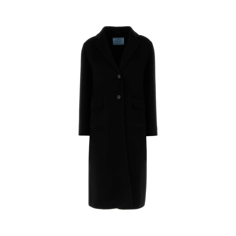 Valentino Garavani Black Wool Blend Coat