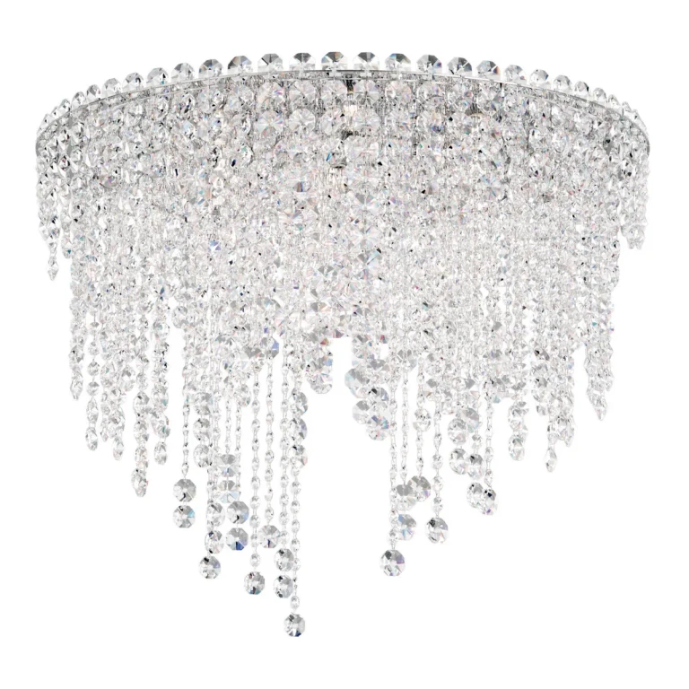 Chantant 6-Light Flush Mount Ceiling Light in Stainless Steel