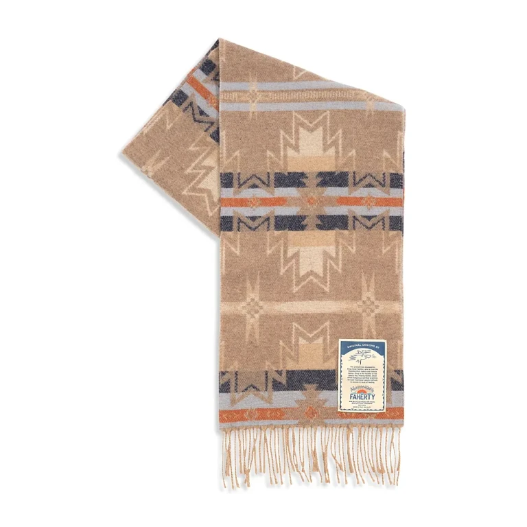 Faherty Doug Good Feather Reversible Scarf