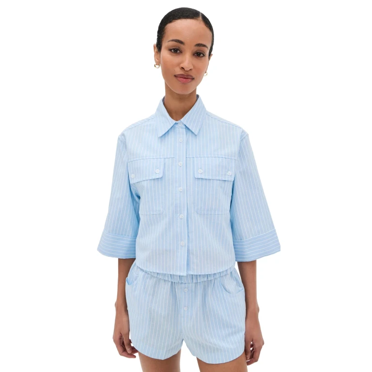 BLANKNYC Sky Dive Shirt Sky Dive/Blue M