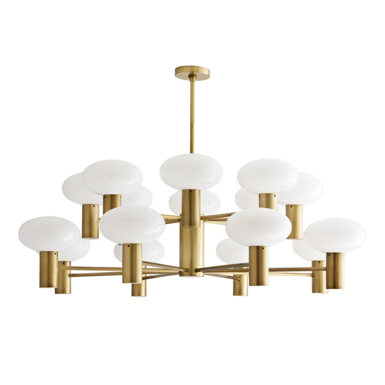 Antique Brass 16 Light Chandelier from the Bentley Collection