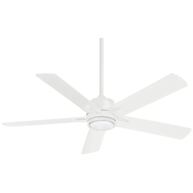 Flat White 54" Ceiling Fan from the Stout Collection