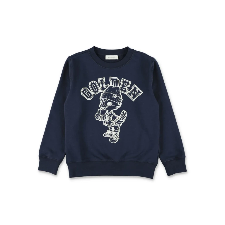 Boy's Graphic and Logo Print Cotton-Blend Sweatshirt (P02214P00228650345)