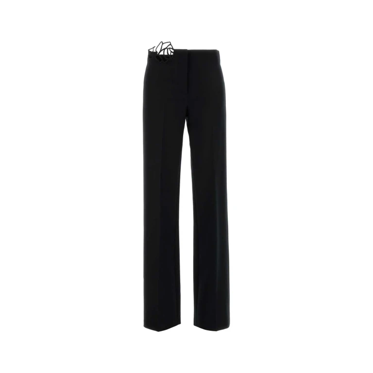 Blumarine Black Stretch Crepe Pant