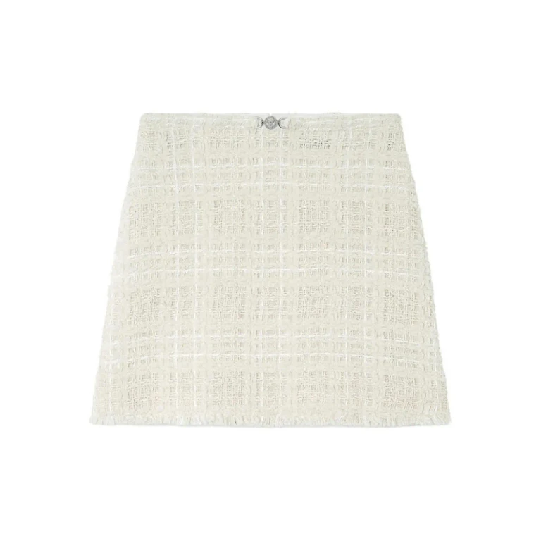 Versace A-line Frayed Mini Skirt