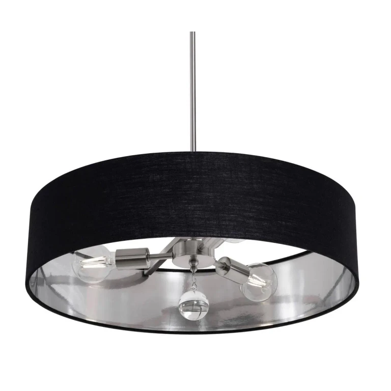 Satin Nickel Pendant from the Celine Collection
