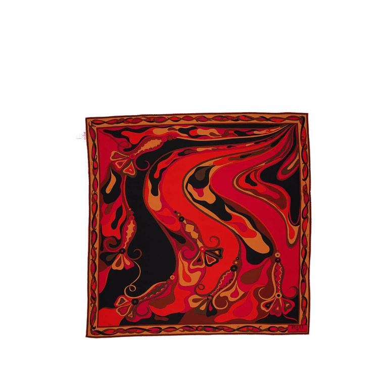 Pucci Orchidee-print Silk Carrè Scarf