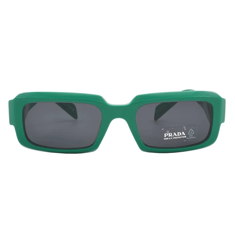 Prada Dark Grey Rectangular Mens Sunglasses PR 27ZS 11L08Z 54