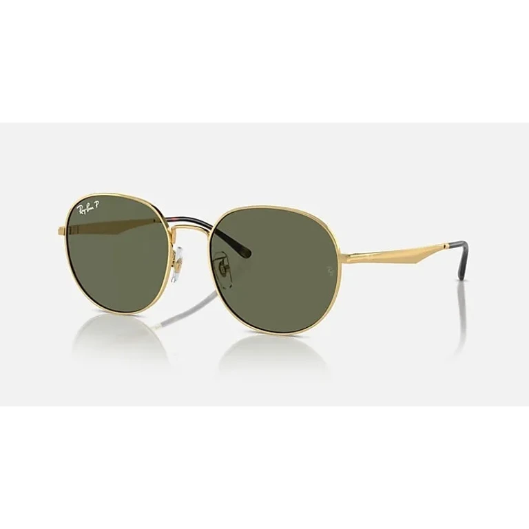 Ray Ban Polarized Green Round Unisex Sunglasses RB3727D 001/9A 57