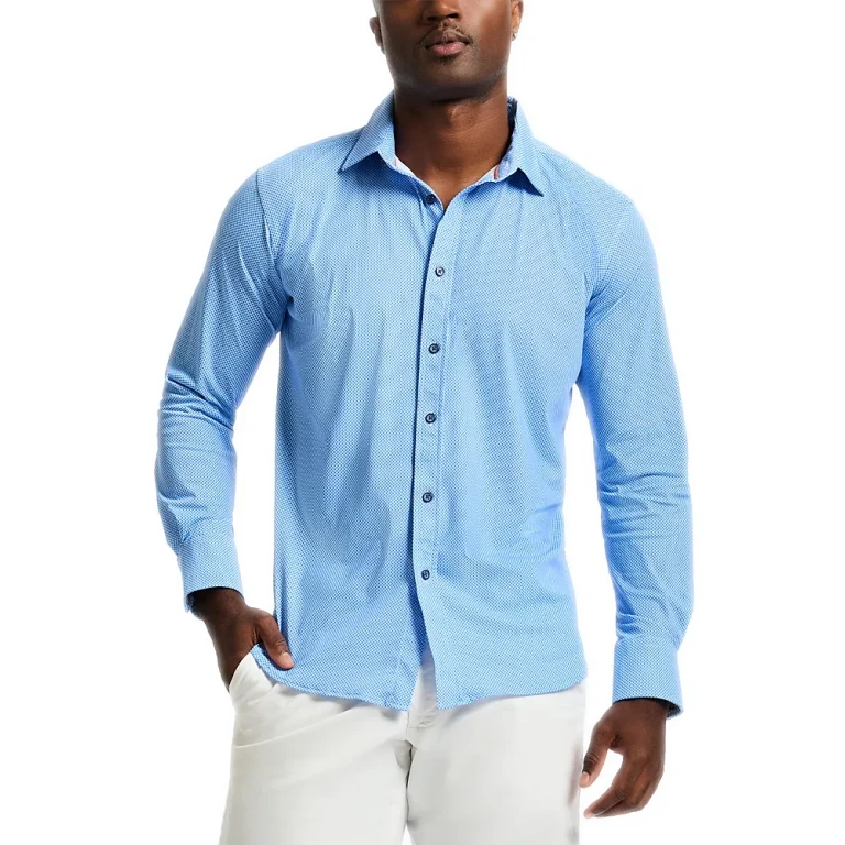 Robert Graham Leros Textured Long Sleeve Button Front Shirt