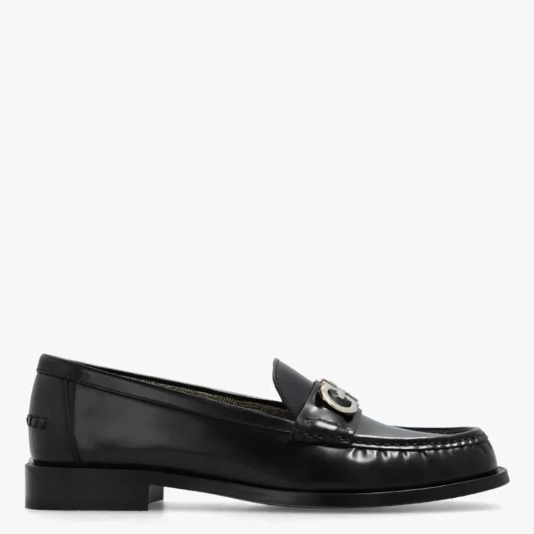 Ferragamo Ofelia Gancini Ornament Moccasins, Size 8.5 C