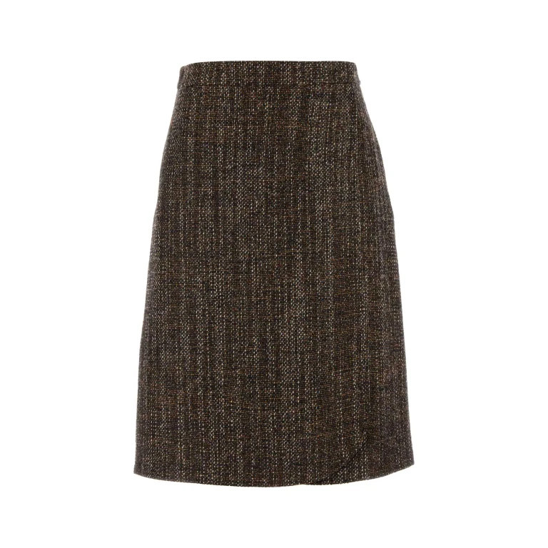Fendi Multicolor Tweed Skirt