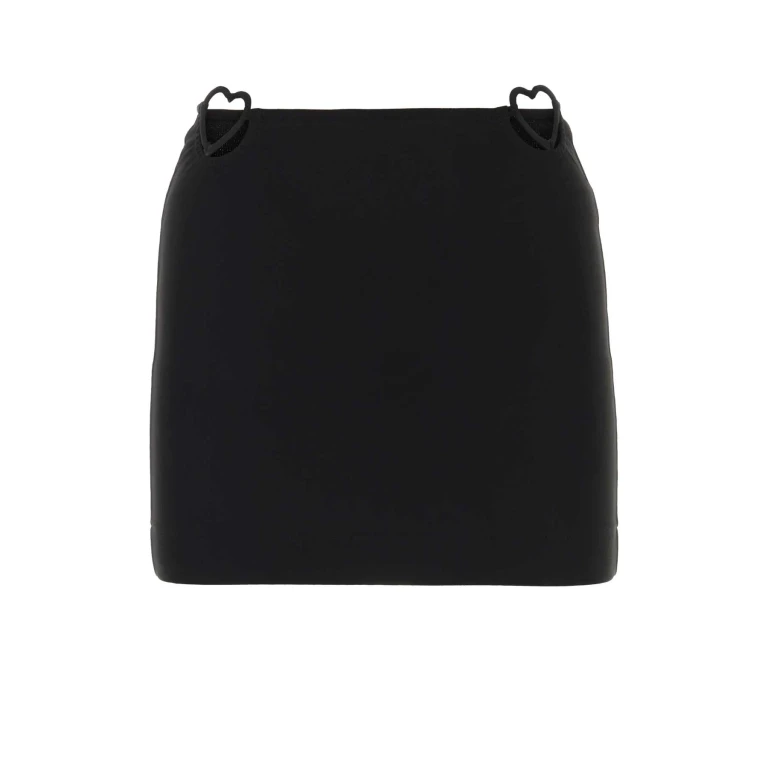 Gucci Black Viscose Blend Mini Skirt
