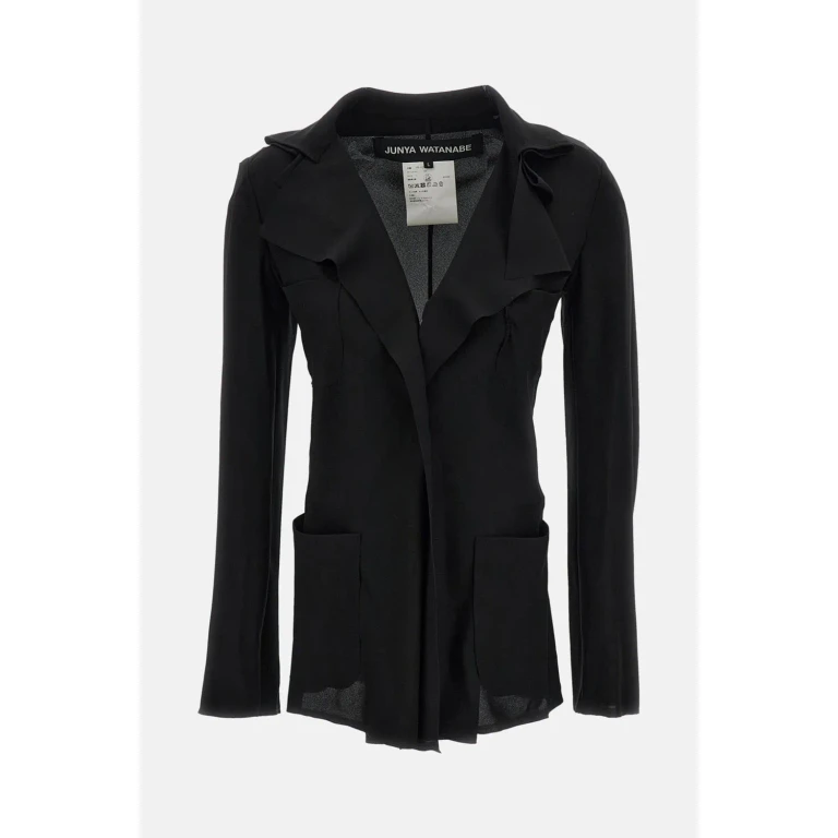 V-Neck Crêpe Shirt with Concealed Buttoning (JQJ0120511)