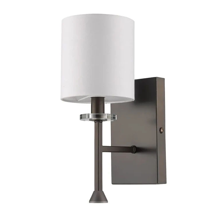Oil Rubbed Bronze One Light Wall Sconce from the Kara Collection