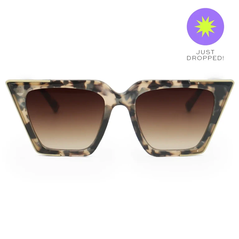 The CEO - Sustainable Tortoise Frame Brown Lens Cateye Sunglasses - Tortoise