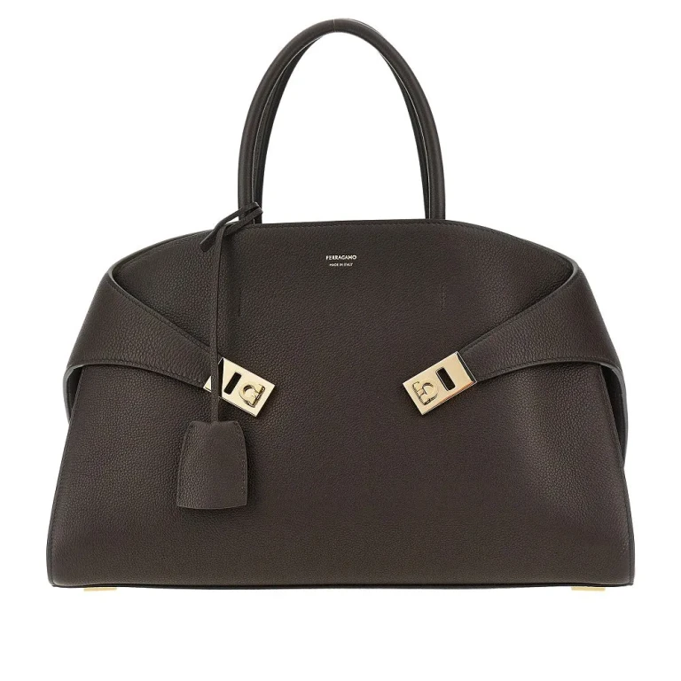 Ferragamo Grote Hug Leren Tas