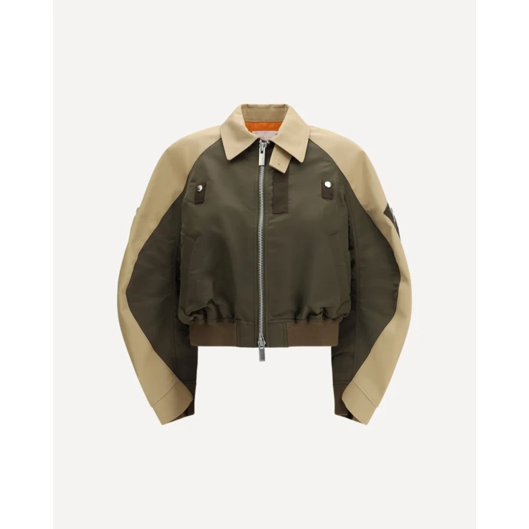 Sacai Damen Bomberjacke aus Baumwolle und Nylon
