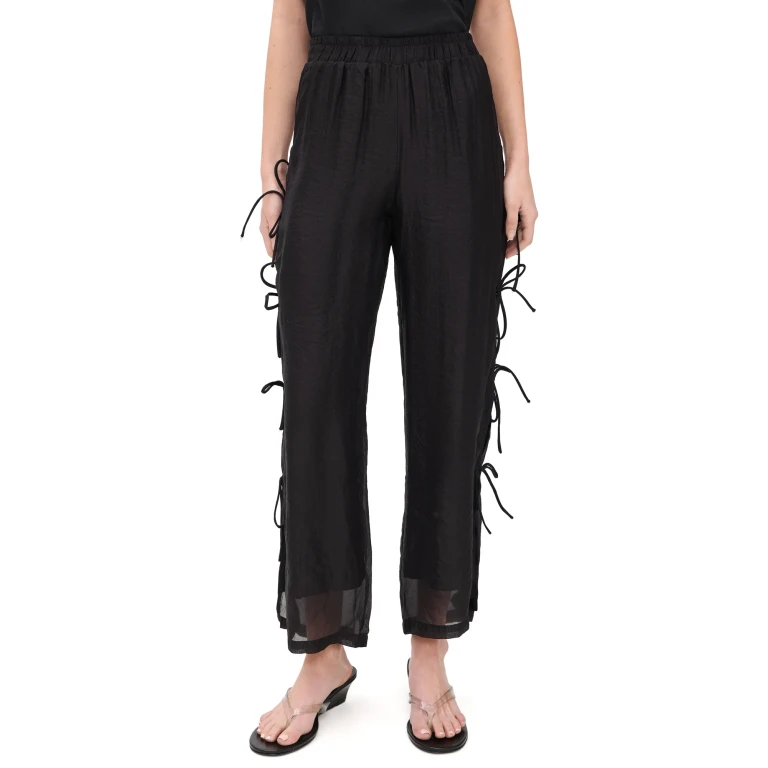 Lisa Says Gah Evelyn Tie Pants Black XL