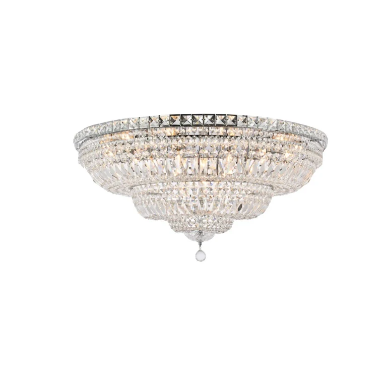 Chrome 21 Light Flush Mount from the Tranquil Collection